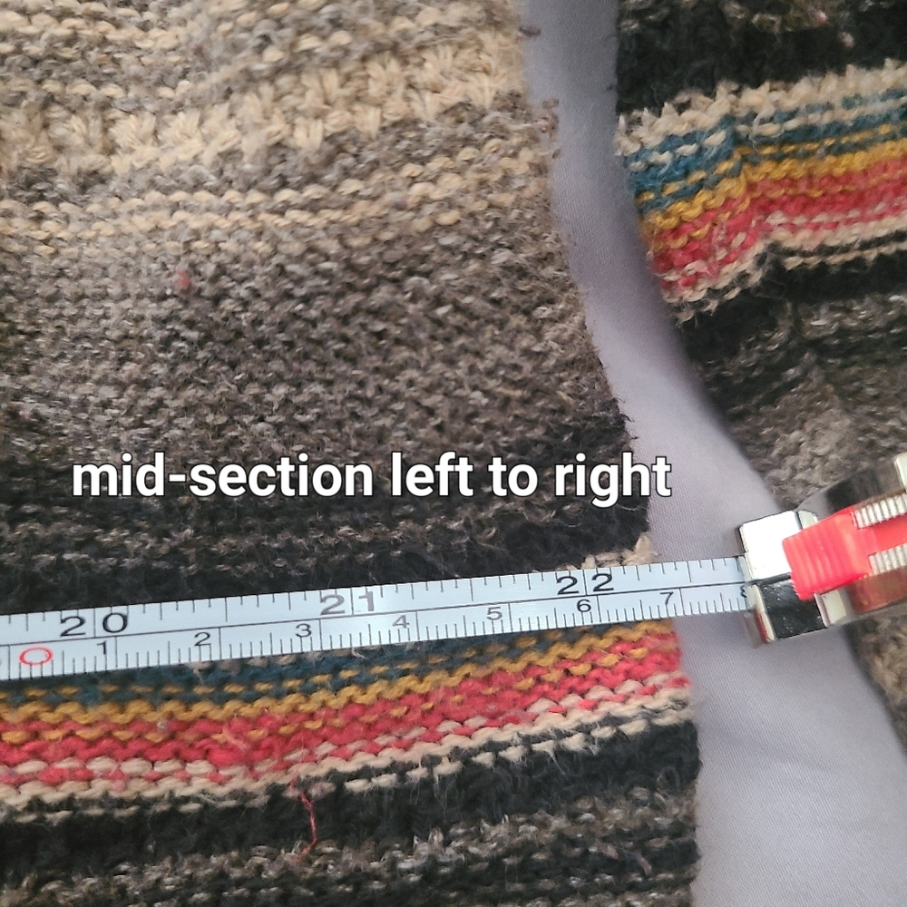 Ralph Lauren Denim & Supply Southwestern Striped Knit Henley Top - Size XL - Picture 7 of 8